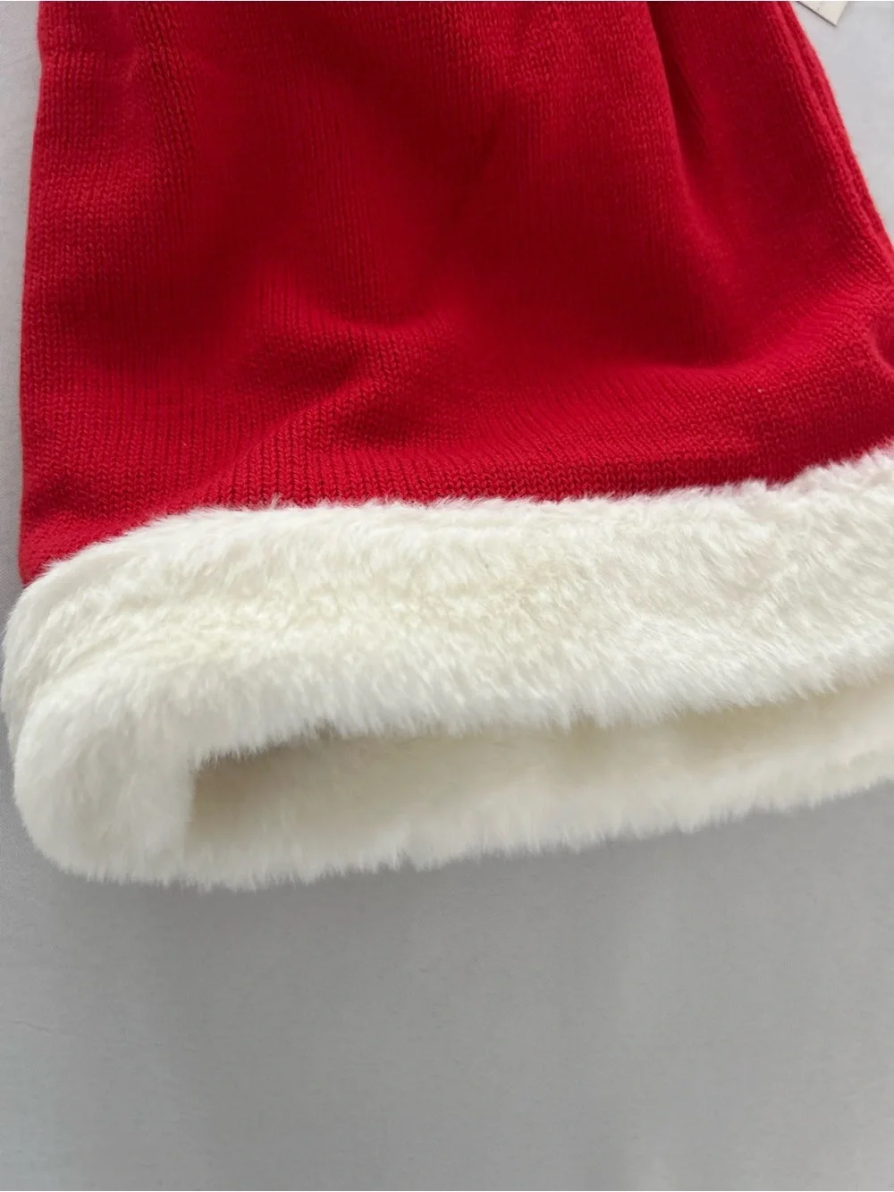 Gymboree Red Knit Holiday Express Sweater skirt fur trim Christmas